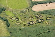 Chysauster an Iron Age to Roman settlement site with fogou, near Gulval, Cornwall, 2016. Creator: Damian Grady