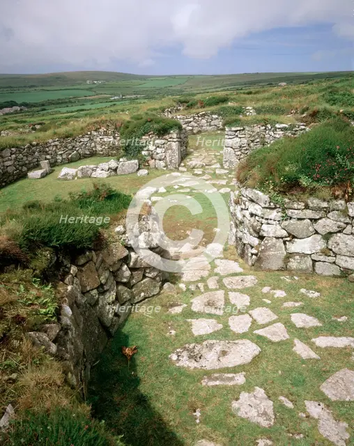 Chysauster ancient village, Cornwall, c1980-c2017. Artist: Historic England Staff Photographer.