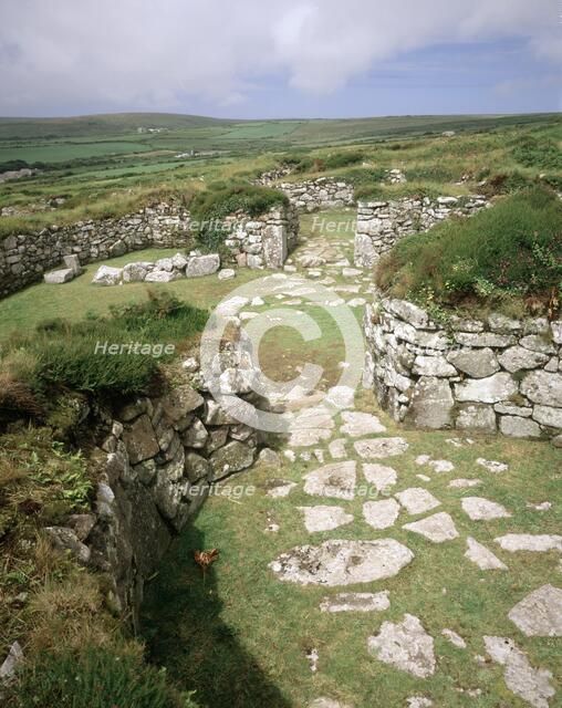 Chysauster ancient village, Cornwall, c1980-c2017. Artist: Historic England Staff Photographer.