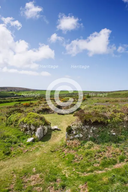 Chysauster Ancient Village, Cornwall, c2016. Artist: James O Davies.