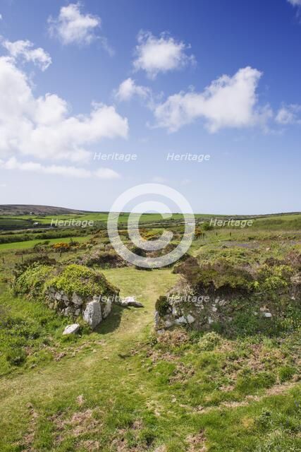 Chysauster Ancient Village, Cornwall, c2016. Artist: James O Davies.