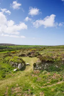 Chysauster Ancient Village, Cornwall, c2016. Artist: James O Davies