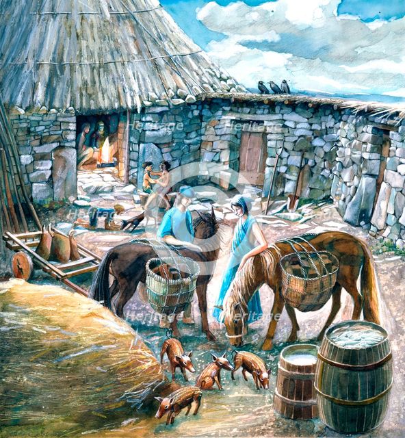 Chysauster Ancient Village, c1st-2nd century, (c1990-2010). Artist: Judith Dobie.