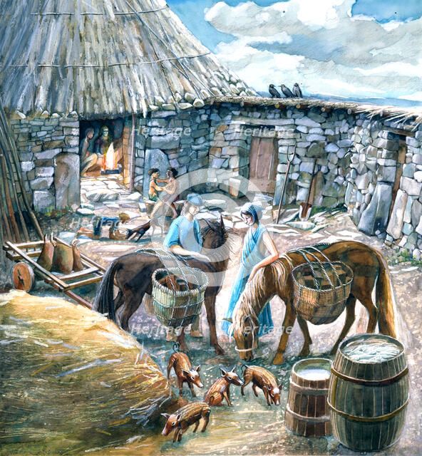 Chysauster Ancient Village, c1st-2nd century, (c1990-2010). Artist: Judith Dobie.