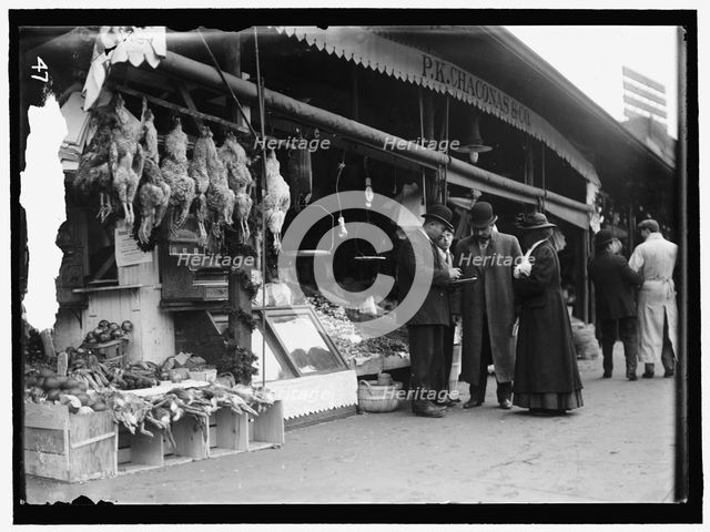 Chaconas Co. Market, P.K., between 1910 and 1921. Creator: Harris & Ewing.