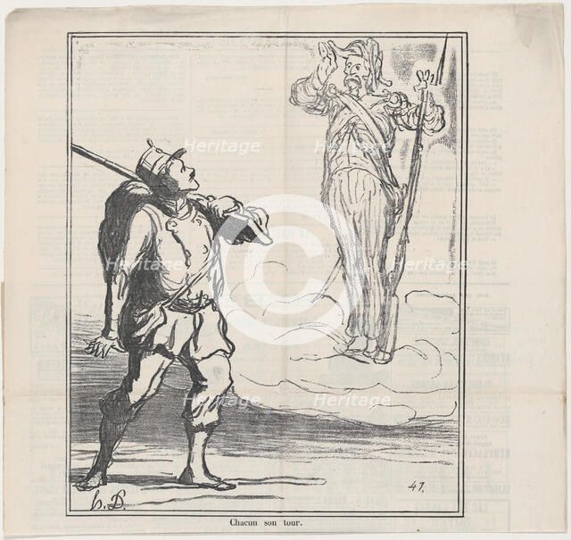 Chacun son tour, c1851. Creator: Honore Daumier.