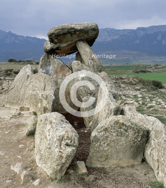 Chabola de la Hechicera, (Witch's Hut Dolmen), Elvillar, Alava province, Basque Country, Spain,2008. Creator: LTL.