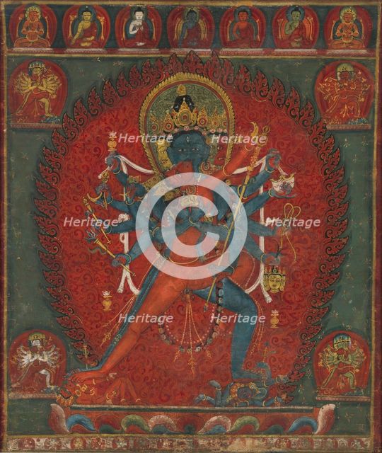 Chakrasamvara and Vajravarahi, 1575-1600. Creator: Unknown.
