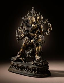 Chakrasamvara and Vajravarahi, Late 14th-early 15th century. Creator: Unknown