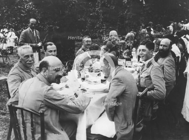 Chaim Weizmann and Lord Montagu of the Zionist Commission, 1917. Artist: Unknown