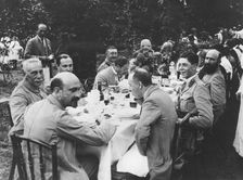 Chaim Weizmann and Lord Montagu of the Zionist Commission, 1917