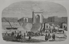 Chain Bridge, Hungary, 1856. Creator: Unknown