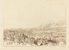 Chain of Alps from Grenoble to Chamberi, published 1812. Creator: JMW Turner