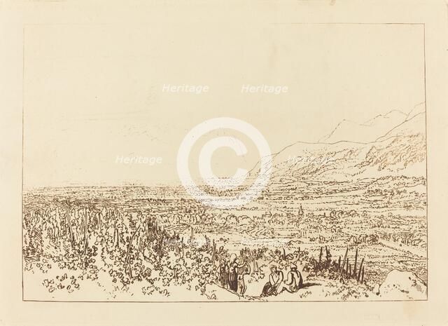 Chain of Alps from Grenoble to Chamberi, published 1812. Creator: JMW Turner.