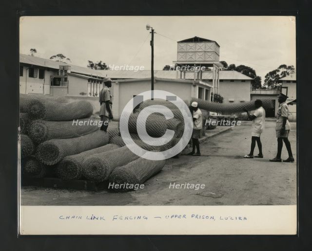 Chain Link Fencing - Upper Prison, Luzira, Kampala, Uganda, c1950s. Creator: Unknown.