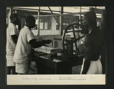 Chain Link Machine Upper Prison, Luzira, Kampala, Uganda, c1950s. Creator: Unknown