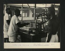 Chain Link Machine Upper Prison, Luzira, Kampala, Uganda, c1950s. Creator: Unknown