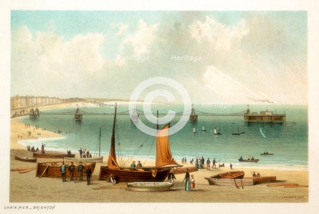 Chain pier, Brighton, Sussex, c1889. Creator: Unknown.