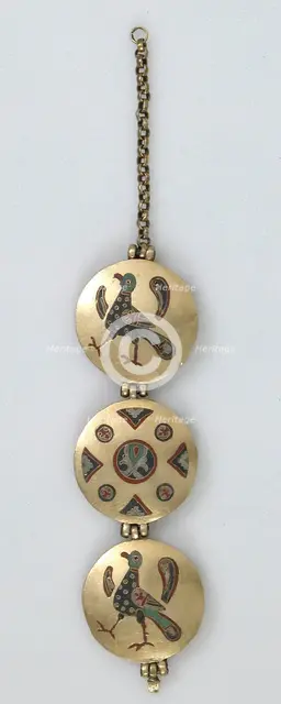 Chain with Birds and Geometric Motifs, Kievan Rus', 1000-1200. Creator: Unknown.