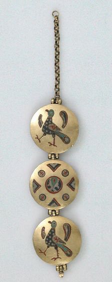Chain with Birds and Geometric Motifs, Kievan Rus 1000-1200. Creator: Unknown