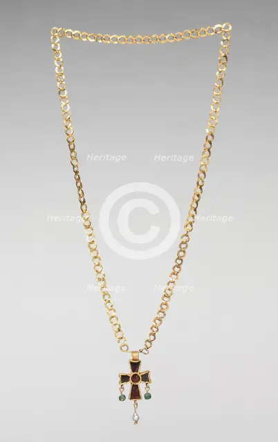 Chain with Pendant Cross, 500s. Creator: Unknown.