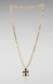 Chain with Pendant Cross, 500s. Creator: Unknown
