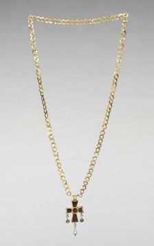 Chain with Pendant Cross, 500s. Creator: Unknown