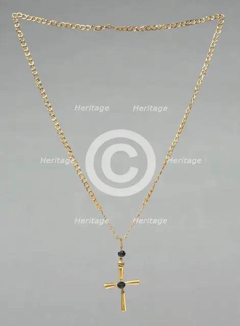 Chain with Pendant Cross, 500s. Creator: Unknown.