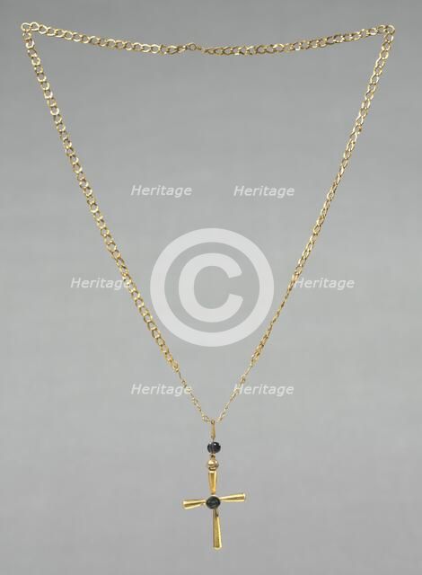 Chain with Pendant Cross, 500s. Creator: Unknown.