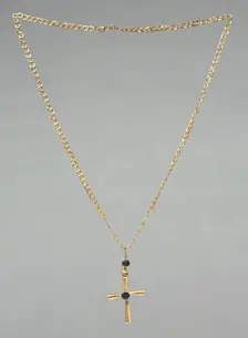 Chain with Pendant Cross, 500s. Creator: Unknown