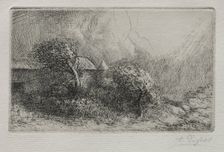 Chailli: End of a Storm (Effet dorage). Creator: Alphonse Legros (French, 1837-1911)
