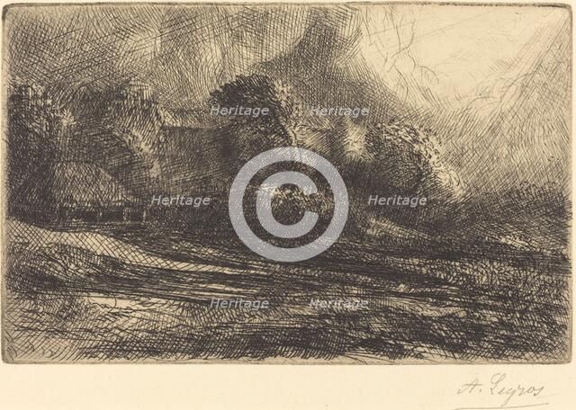 Chailli Seen in a Storm (Chailli: Effet d'orage). Creator: Alphonse Legros.