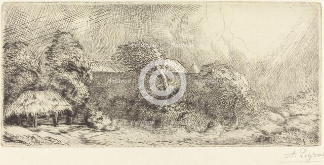Chailli Seen in a Storm (Chailli: Effet d'orage). Creator: Alphonse Legros.