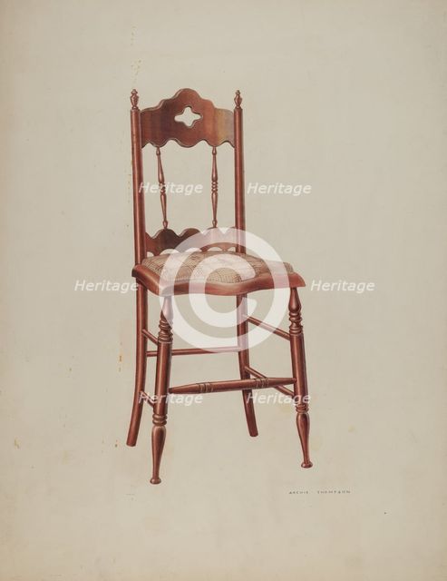 Chair, 1941. Creator: Archie Thompson.