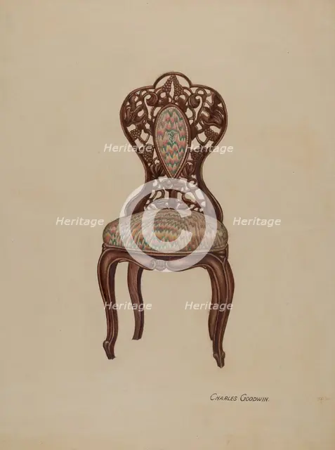 Chair, 1941. Creator: Charles Goodwin.