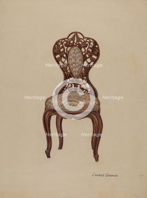Chair, 1941. Creator: Charles Goodwin.