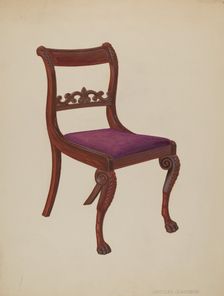 Chair, 1935/1942. Creator: Arthur Johnson