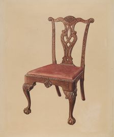 Chair, 1935/1942. Creator: Bernard Gussow