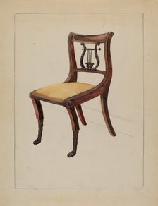 Chair, 1935/1942. Creator: Bessie Forman