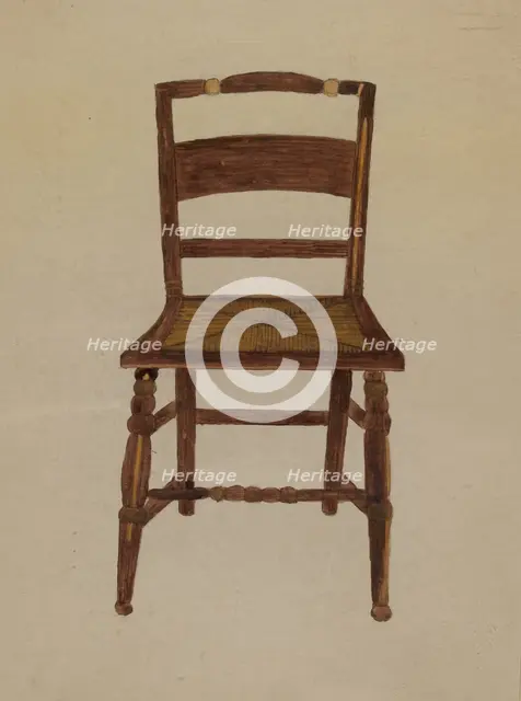 Chair, 1935/1942. Creator: Genevieve Sherlock.