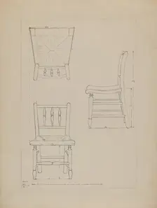 Chair, 1935/1942. Creator: Edith Magnette