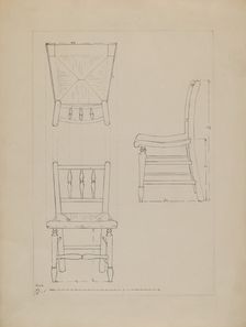 Chair, 1935/1942. Creator: Edith Magnette