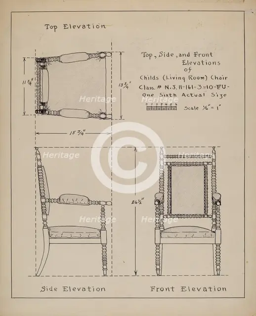 Chair, 1935/1942. Creator: Francis Law Durand.