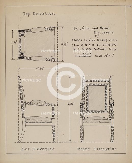 Chair, 1935/1942. Creator: Francis Law Durand.