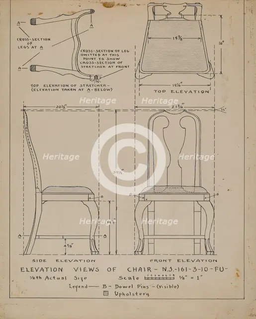 Chair, 1935/1942. Creator: Francis Law Durand.