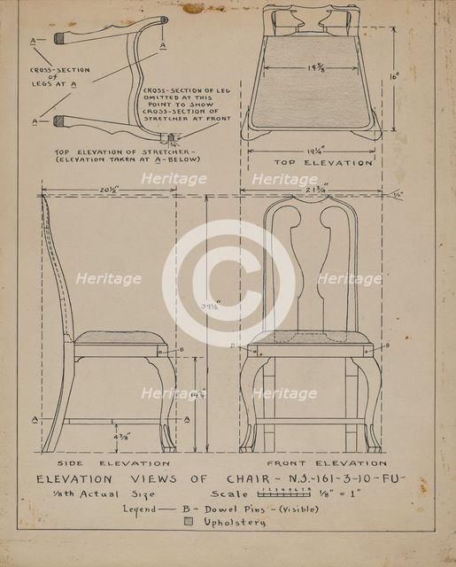 Chair, 1935/1942. Creator: Francis Law Durand.