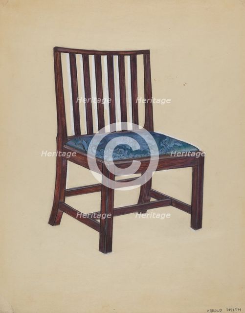 Chair, 1935/1942. Creator: Harold Smith.