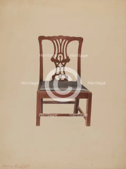 Chair, 1935/1942. Creator: Henry Granet.