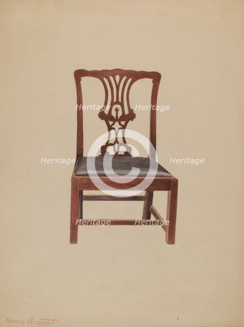 Chair, 1935/1942. Creator: Henry Granet.