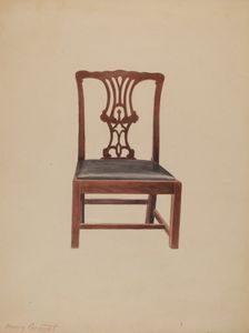 Chair, 1935/1942. Creator: Henry Granet